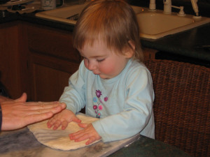 J that same week, engaging in less hazardous cooking activities with two beautiful, fully-intact little hands.